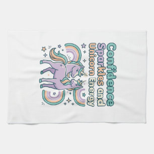 Linge De Cuisine Paillettes de Confiance de Licorne et Conception d