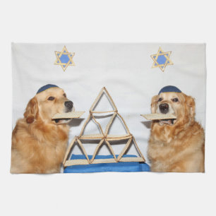 Linge De Cuisine Pain azyme de pâque de golden retriever