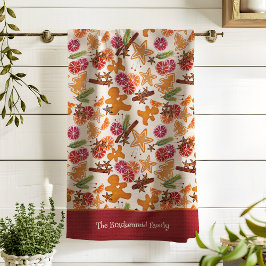 Linge De Cuisine Pain d'épices Citrus épices Noël Ajouter Nom de fa