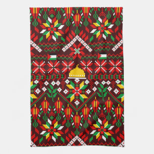 Linge De Cuisine Palestine Tatreez Broderie traditionnelle