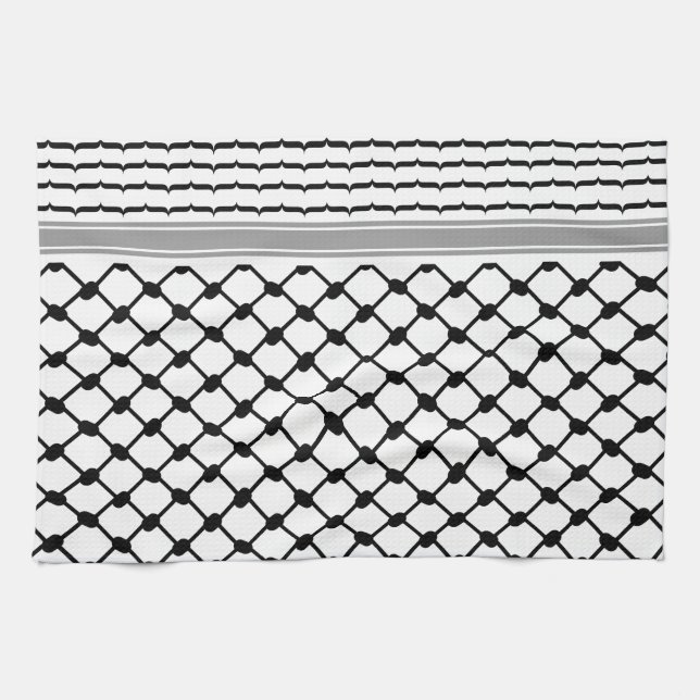 Linge De Cuisine Palestinienne Hatta Keffiyeh Kufiya Folk (2 Motifs (Horizontal)