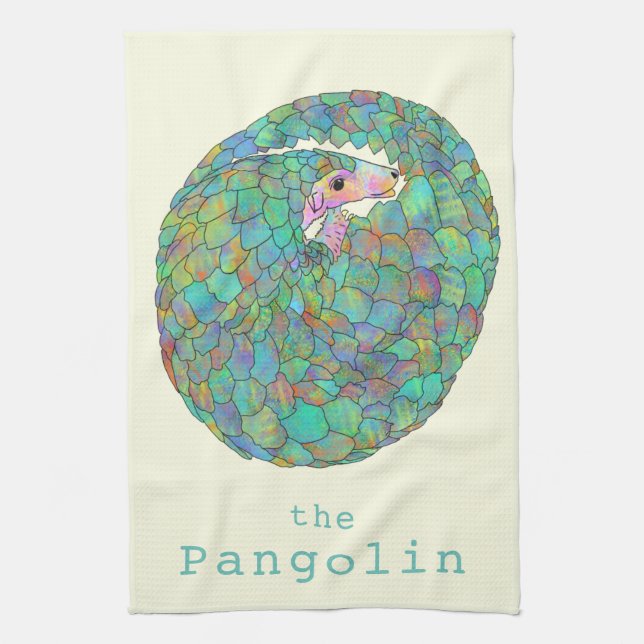 Linge De Cuisine Pangolin Espèces en voie de disparition Animal Fau (Vertical)