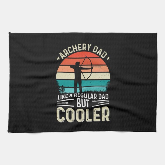 Linge De Cuisine Papa au tir à l'arc (Horizontal)