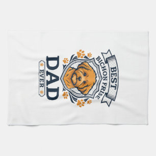Linge De Cuisine Papa Bichon Frise pour toujours Empreintes de patt