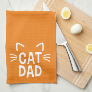 Linge De Cuisine Papa Chat Avec Oreilles Et Whiskers