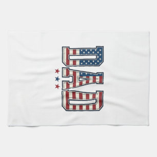 Linge De Cuisine Papa patriote Drapeau américain Design vectoriel v