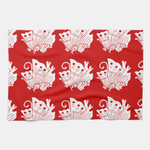 Linge De Cuisine Papillon asiatique Japonais Conception Kamon