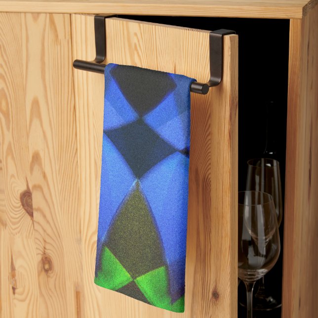 Linge De Cuisine Papillon bleu (Pliage en tiers)