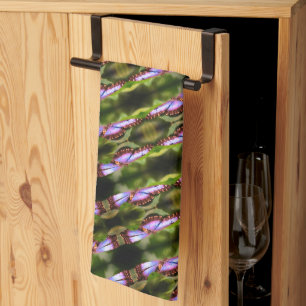 Linge De Cuisine Papillon bleu - Gros plan Motif de la nature