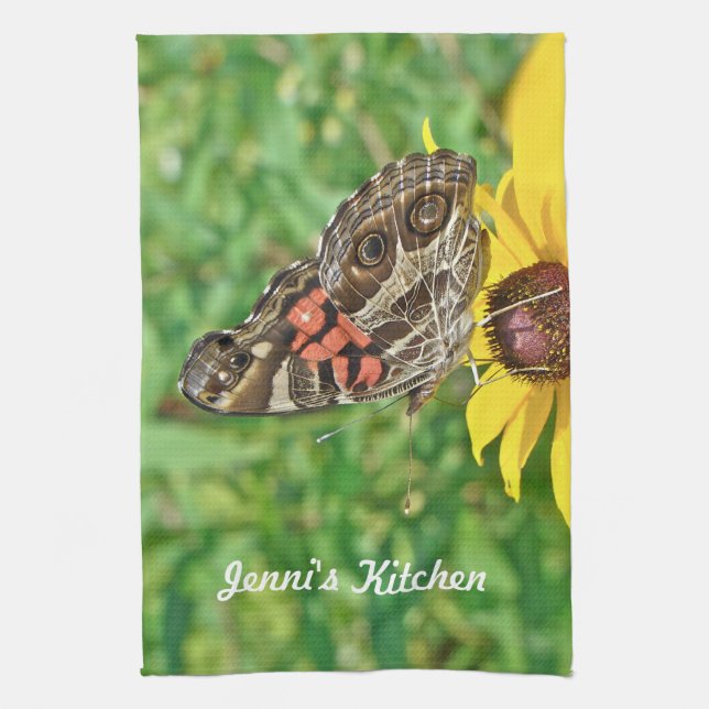 Linge De Cuisine Papillon-dame américain - Vanessa virginiensis (Vertical)