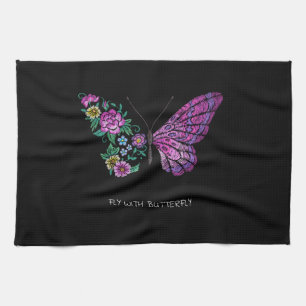 Linge De Cuisine papillon et fleurs florales ailes papillons yout