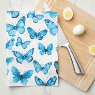 Linge De Cuisine Papillon Motif Aquarelle Élégant Cadeau Joli