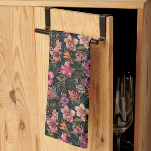 Linge De Cuisine Paradis floral exotique de luxe riche