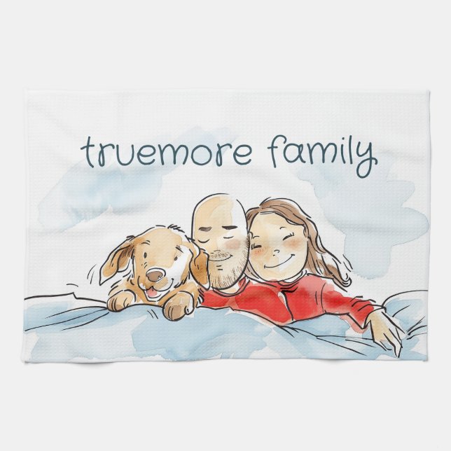 Linge De Cuisine Parents de chiens (Horizontal)