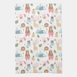 Linge De Cuisine Paresse et motif d'amis