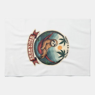 Linge De Cuisine Paresseux Dinosaure Vintage Retro Graphique de Vél