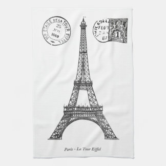 Linge De Cuisine Paris Graphique Vintage et la Tour Eiffel