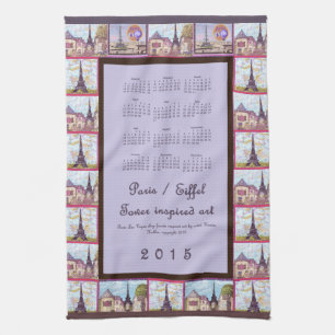 Linge De Cuisine Paris Tour Eiffel Calendrier des cool art 2015