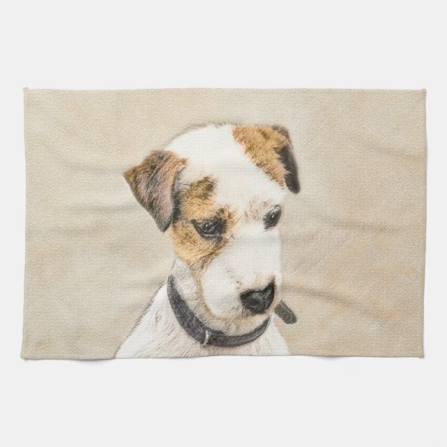 Linge De Cuisine Parson Jack Russell Terrier Peinture - Dog Art (Horizontal)