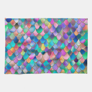 Linge De Cuisine Parties scintillant arc-en-ciel Wonky métal sirène