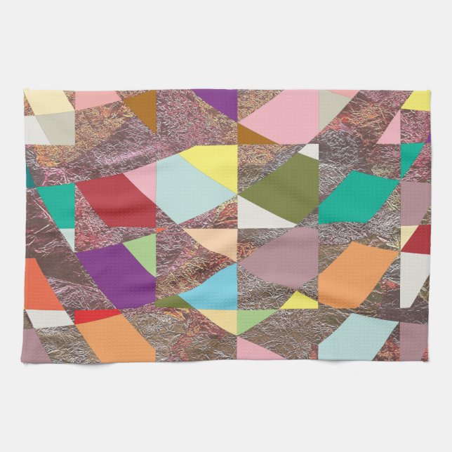 Linge De Cuisine Parties scintillant de couleurs Abstraites (Horizontal)