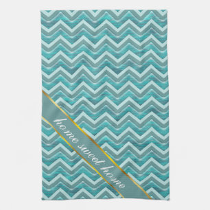 Linge De Cuisine Parties scintillant d'eau Chevron Motif