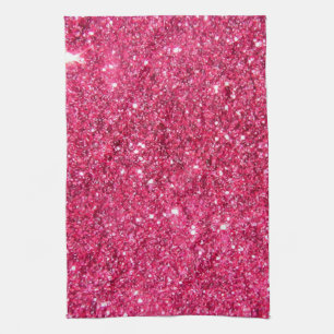 Linge De Cuisine Parties scintillantes de roses indien de charme