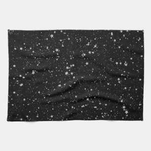 Linge De Cuisine Parties scintillantes Stars2 - Noir argenté