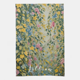 Linge De Cuisine Passage enchanté : Jardin secret Pastel