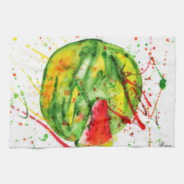 Linge De Cuisine pastèque Abstraite couleur vive