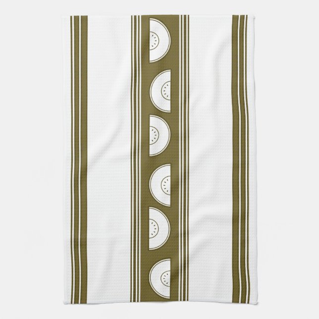 Linge De Cuisine Pastèque Luxe Rayures Jacquard (Vertical)