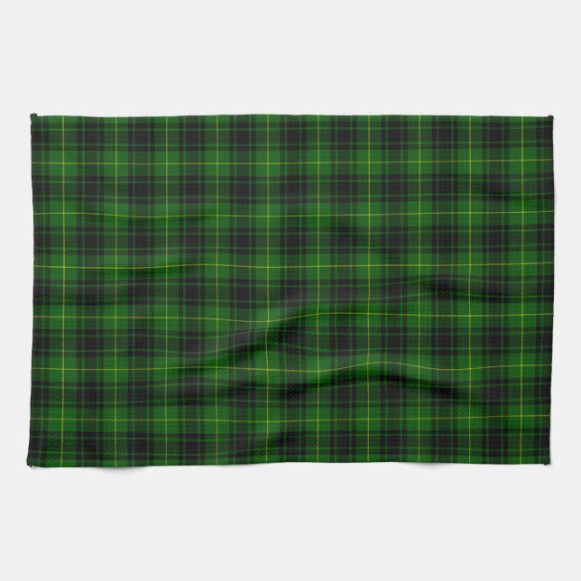 Linge De Cuisine Pâte verte de tartan MacArthur (Horizontal)