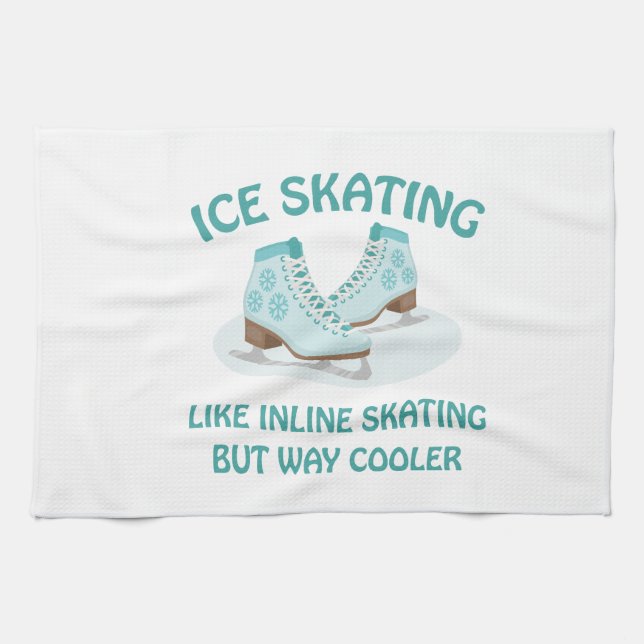 Linge De Cuisine Patinage sur glace (Horizontal)
