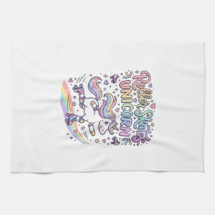 Linge De Cuisine Patins à roulettes Licorne Autocollant ludique Lic