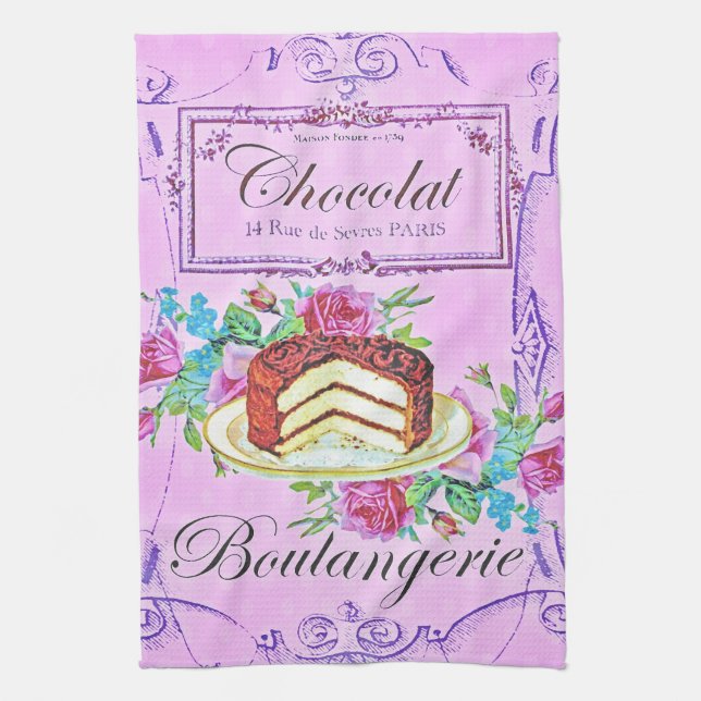 Linge De Cuisine pâtisserie victorienne au chocolat (Vertical)