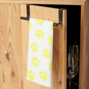 Linge De Cuisine Patrouilles de Doodle, Paws de Chien, Paws Jaunes