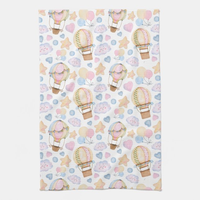 Linge De Cuisine Patters de Whimsical Watercolor (Vertical)