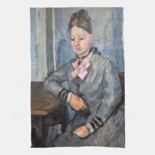 Linge De Cuisine Paul Cezanne - Madame Cezanne Leaning sur une tabl