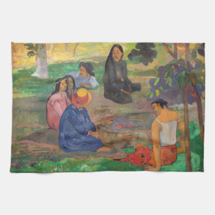 Linge De Cuisine Paul Gauguin - La Conversation / Les Parau Parau