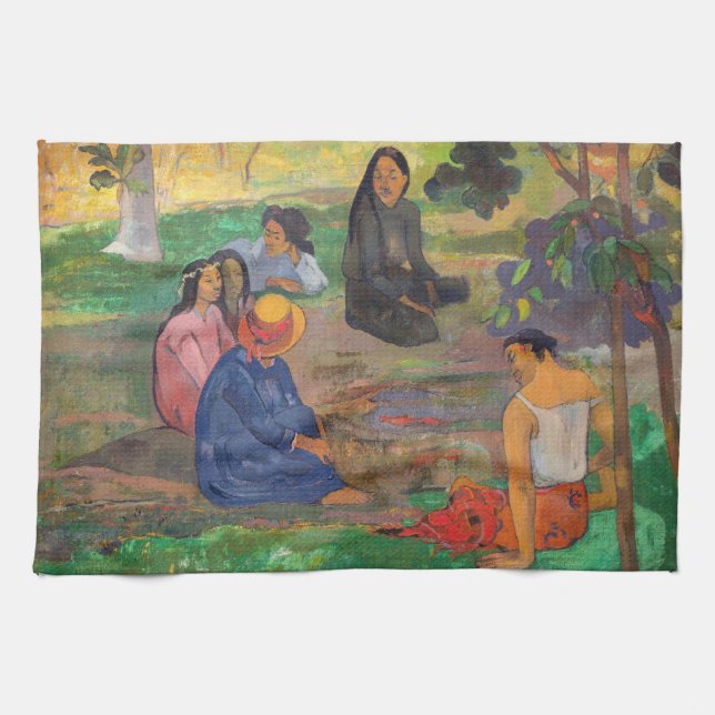 Linge De Cuisine Paul Gauguin - La Conversation / Les Parau Parau (Horizontal)