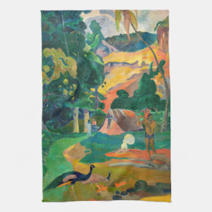 Linge De Cuisine Paul Gauguin - Paysage avec Peacocks / Matamoe