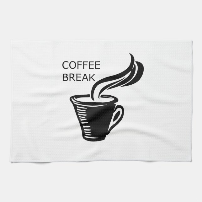 Linge De Cuisine Pause café (Horizontal)