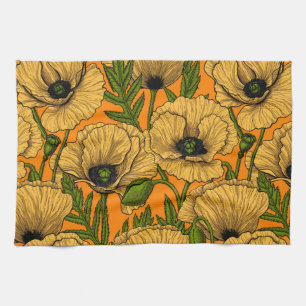Linge De Cuisine Pavot jaune