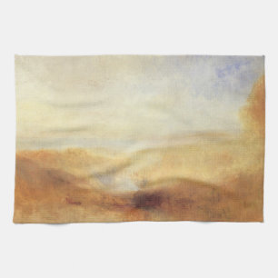 Linge De Cuisine Paysage avec une baie lointaine par Joseph Turner
