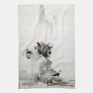Linge De Cuisine Paysage de Sesshu Toyo Haboku-Sansui