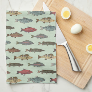 Linge De Cuisine Pêche aux poissons