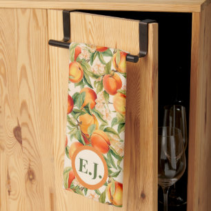 Linge De Cuisine Pêches personnalisées d'été, Thème Pêche