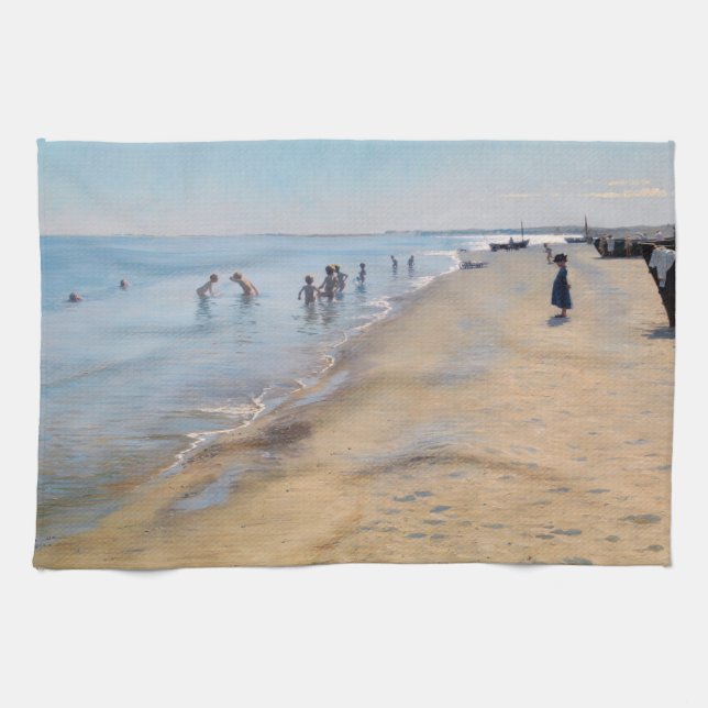 Linge De Cuisine Peder Severin Kroyer - Jour d'été à Skagen Beach (Horizontal)
