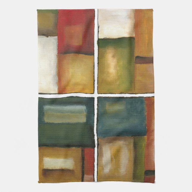 Linge De Cuisine Peinture à quatre panneaux par Jennifer Goldberger (Vertical)