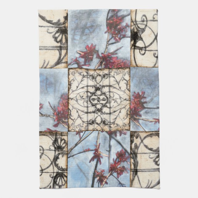 Linge De Cuisine Peinture Abstraite de défilement (Vertical)